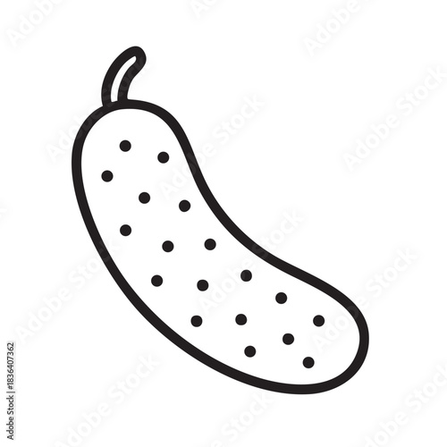 Illustration of healthy cucumber for diet fresh vegetarian food concept