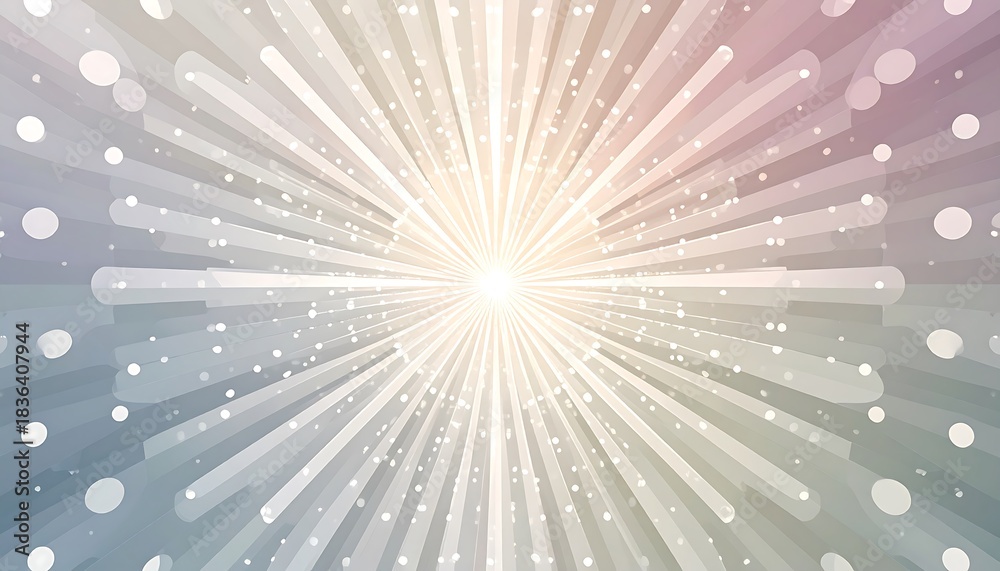 Obraz premium Gentle Soothing Radial Design With Dots