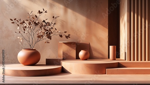 still life with a vase and flowers