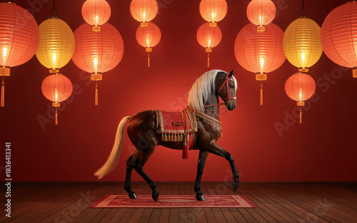 Wallpaper Mural year of the horse Torontodigital.ca