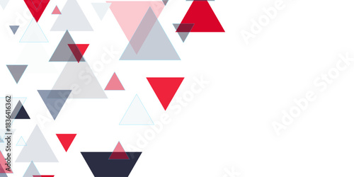 Frame of colored triangle abstract geometric pattern. Digital cube isometric on white background. Abstract multicolor triangle modern template for business technology presentation vector background	