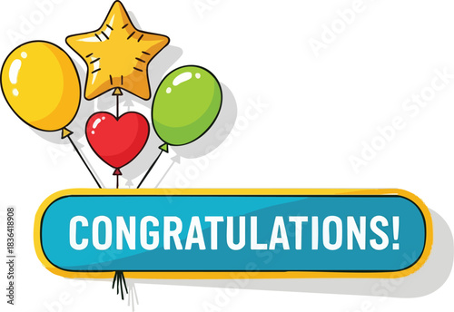 Congratulations Balloons Celebrate Success with a Festive Burst of Color and Joy