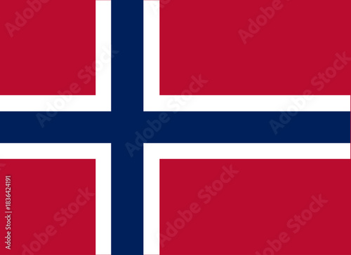 flag of Norway icon vector illustration