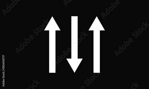 Three hand drawn arrows pointing down. illustrations for web or polygraphy design .Vector illustration. EPS 10 .