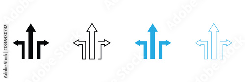 Three hand drawn arrows pointing down. illustrations for web or polygraphy design .Vector illustration. EPS 10 .