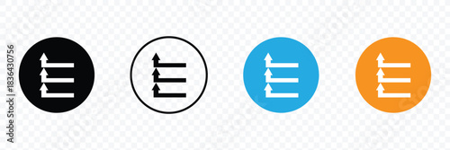 Three hand drawn arrows pointing down. illustrations for web or polygraphy design .Vector illustration. EPS 10 .