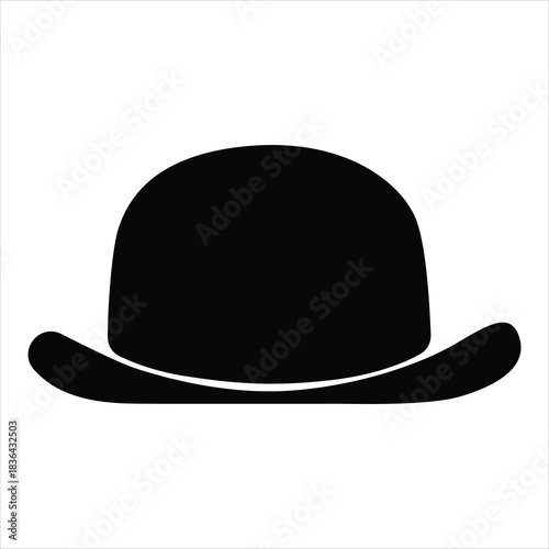 Top hat icon collection. Solid, filled icon set of top hats: classic hat, silk, magicians , vintage , steampunk top hat, wedding top. Vector icon. Hat icon filled flat sign concept for web design.Hat 