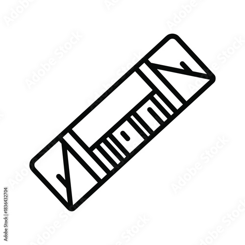 Ruler Icon for Measurement and Design
