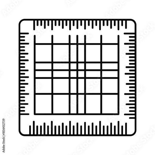 Neubauer Hemocytometer Grid Icon