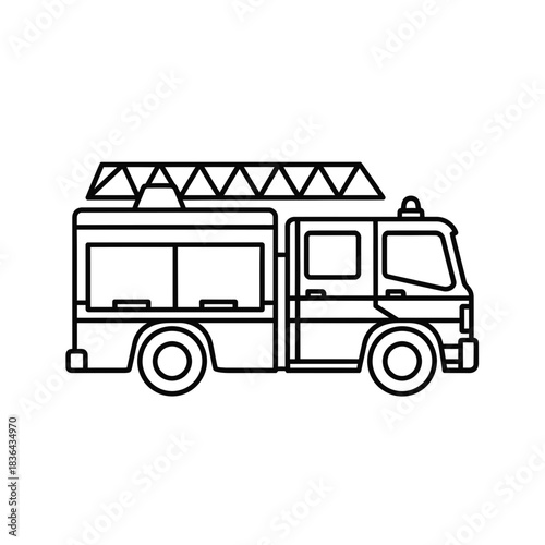Dump Truck Silhouette Icon – Construction Loader Vehicle Vector Design