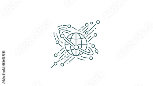 Global Network Connection - A Symbol of Interconnectedness and Technological Advancement.