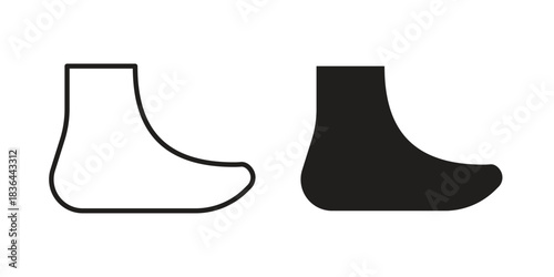 Foot icons vector collection for web designs. flat icons