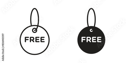 Free tag icons vector collection for web designs. flat icons