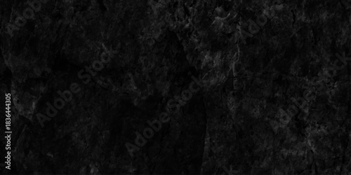 Dark black and textured Ideal for minimalistic design, grunge black wall background with space for text or image, beautiful abstract grunge decorative navy dark Stucco wall.