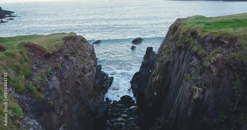 Exploring the cliffs and ocean views in the Kerry region of Ireland during a late afternoon trip