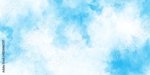 Light blue watercolor background with a grainy paper texture, evoking a calm and tranquil atmosphere, abstract blue watercolor background wallpaper, abstract surface blue watercolor painting texture.