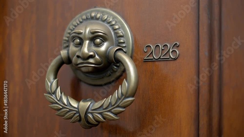 Greek Brass Door Knocker Olive Branch 2026 Newyear