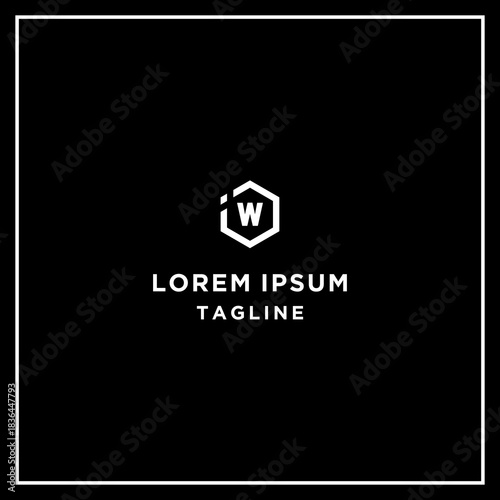 iw  or wi hexagon logo