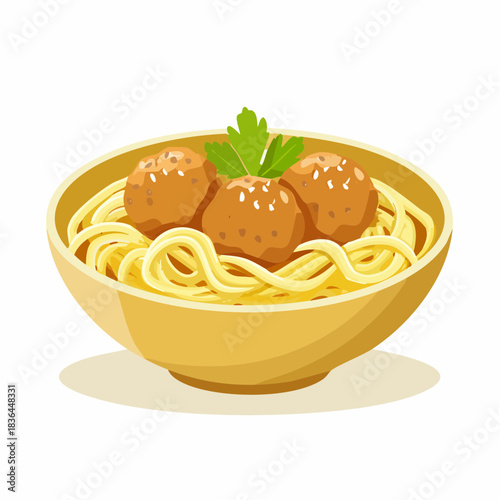 A bowl of meatball