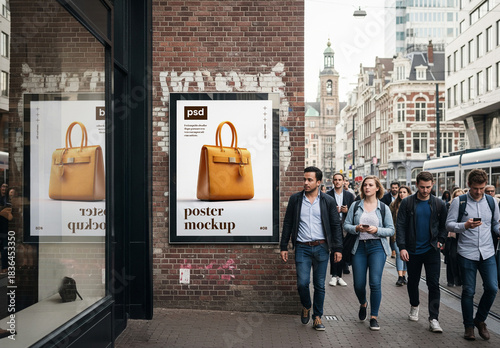 Outdoor city advertising frame