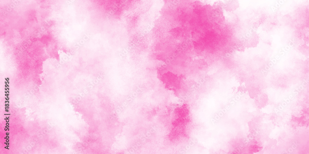 Fototapeta premium dark pink grungy abstract paper textured aquarelle canvas for modern design, romantic Pastel pink watercolor background, soft pink watercolor texture background for romantic design.