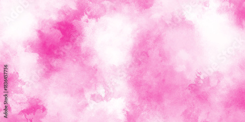 Soft Pink wash texture delicate gradient, abstract pink watercolor or white background,  coral shades aquarelle illustration watercolor canvas for creative grunge design, colorful pink Watercolor.