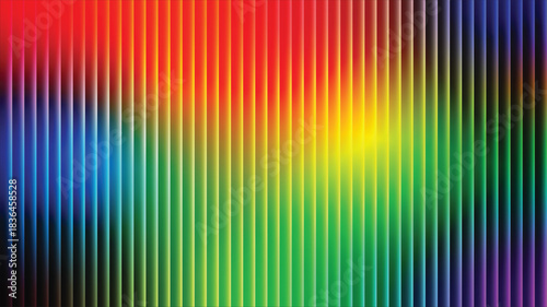 Vibrant Vertical Rainbow Gradient Lines