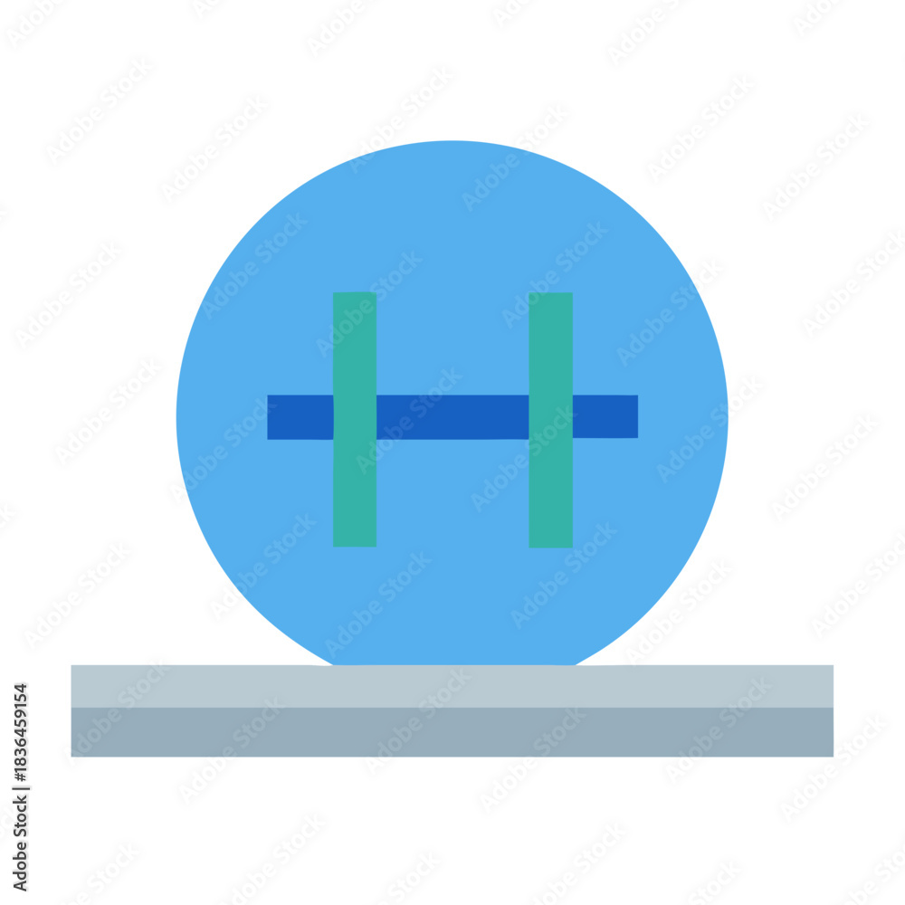 Obraz premium Abstract bridge icon representing connection and technological progress