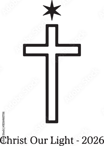 Symbol of Faith and Hope with Guiding Star