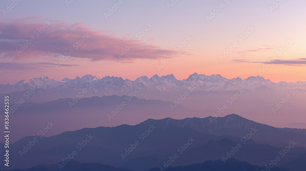 Fototapeta premium sunrise over mountains