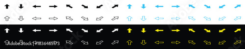 Universal Navigation Arrow Icon Set - Directional Symbols.