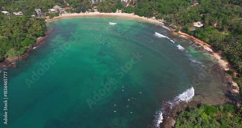Aerial View of Hiriketiya Bay, Sri Lanka