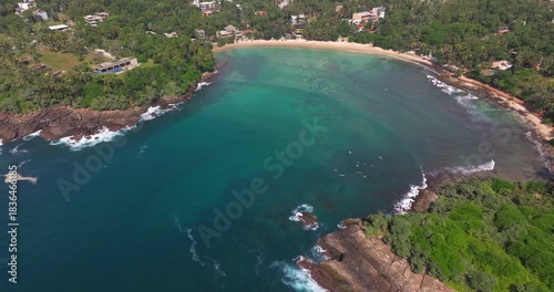 Aerial View of Hiriketiya Bay, Sri Lanka