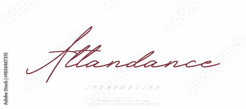 Lettering Minimalist Fashion. Elegant alphabet letters serif font and number. Typography fonts regular uppercase, lowercase.