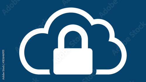 Secure Cloud Computing Data Protection Internet Privacy Cybersecurity Concept