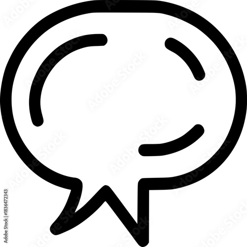 Speak Up: A graphic illustration of speech bubble symbolizing communication, conversation, or thought, ready for conveying your ideas