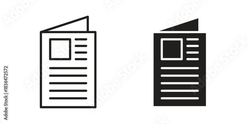 Magazines icons vector collection for web designs. flat icons