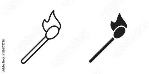 Matches icons vector collection for web designs. flat icons