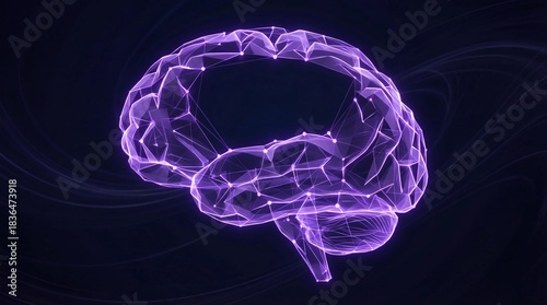 Minimal neural grid visualization with a clean purple glow. Designed with negative space for text placement, ideal for AI startups, tech branding, and intelligent digital marketing use.