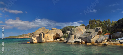 Granite coast near Palau, northern Sardinia, Italy