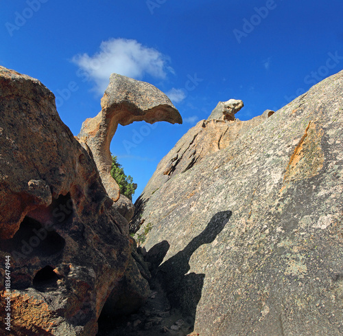 Granite coast near Palau, northern Sardinia, Italy