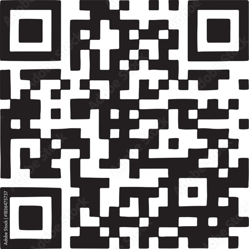 QR code icon vector arrt 