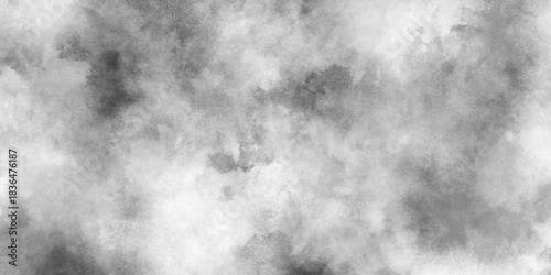 Heavy dark low clouds loom over a forest before a thunderstorm, abstract gray watercolor texture with grunge, foggy presentation background abstract neutral background with soft brushstrokes.