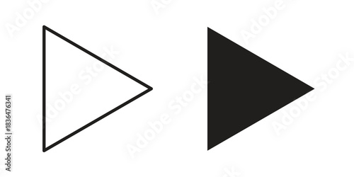 Play icon for template. Icon vector graphic set