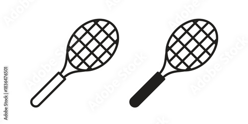 Racquet icon for template. Icon vector graphic set