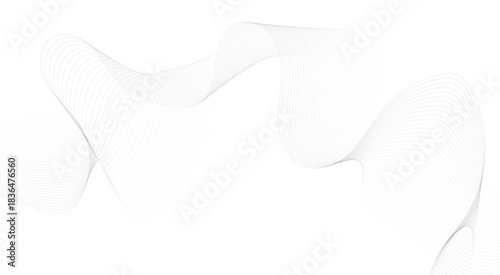 Abstract wave element for design. Digital frequency track equalizer. Stylized line art background. Vector illustration. Wave with lines created using blend tool.