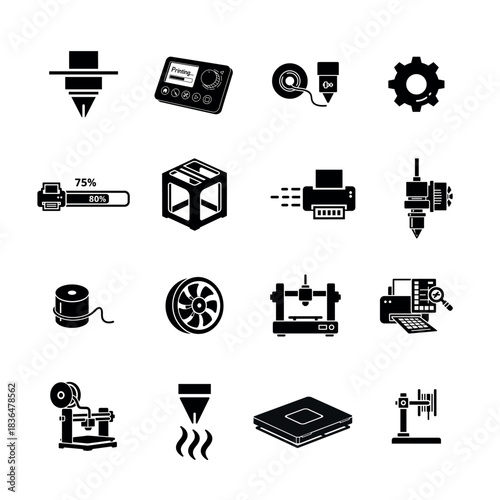 Ultimate 3D Printing Icon Collection for Designers & Developers