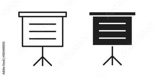 Presentation icon designs collection for mobile, ui, web.