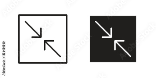 Resize icon designs collection for mobile, ui, web.