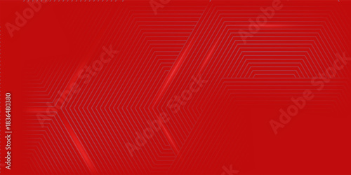 Abstract hexagon rendering of red abstract glass background simple art